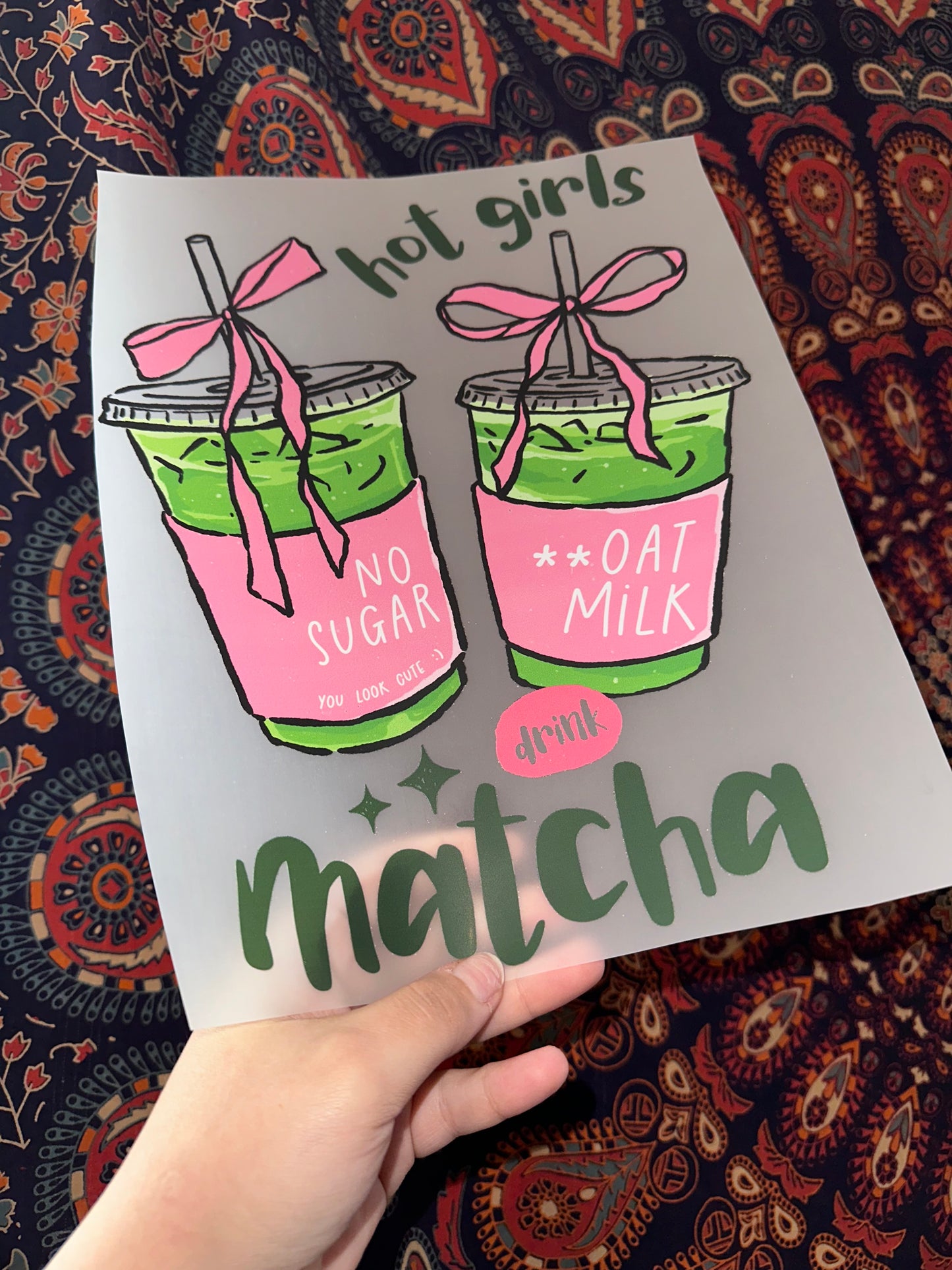 Hot Girls Drink Matcha -H
