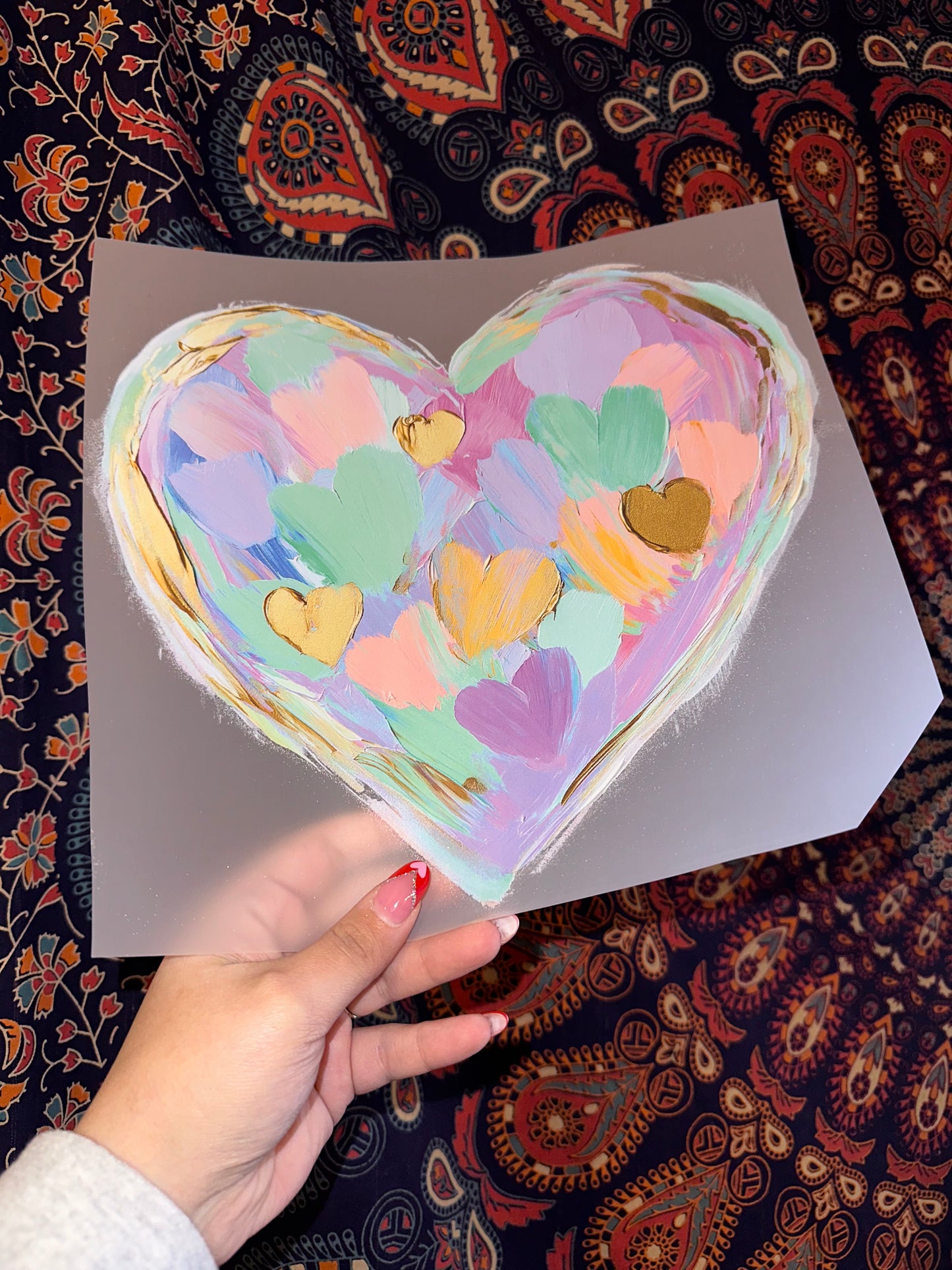 Pastel Painted Heart
