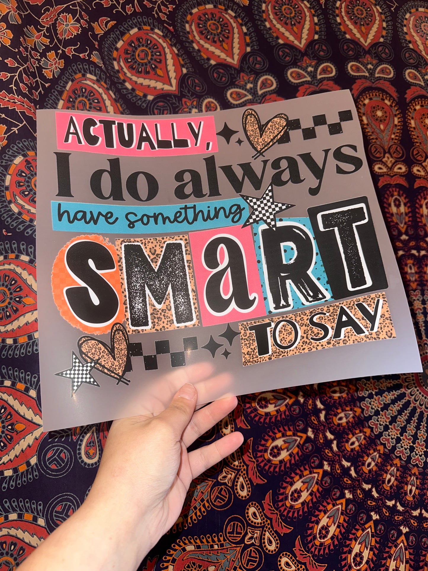 Actually I Do Always Have Something Smart To Say -A