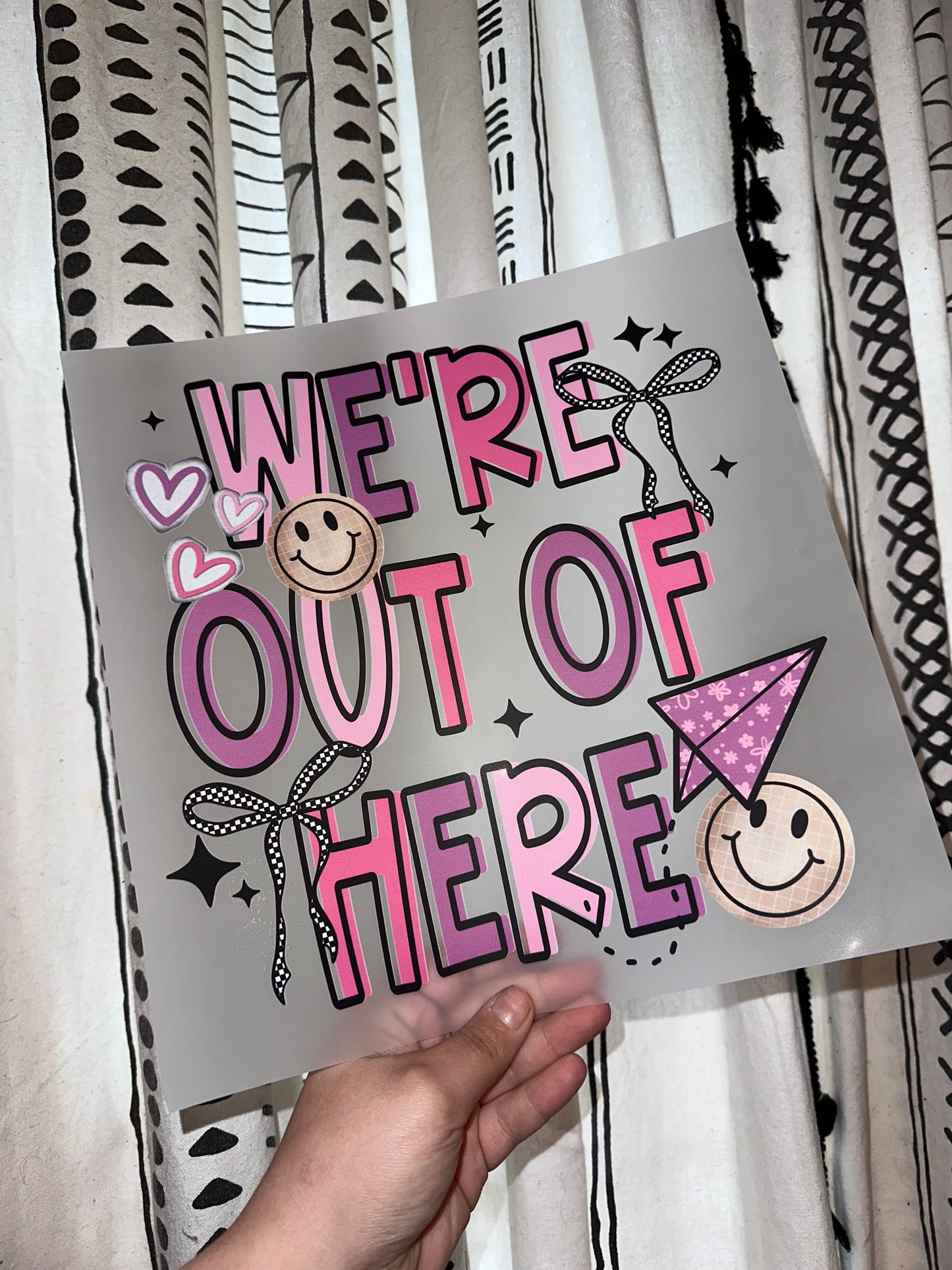 We’re Out Of Here