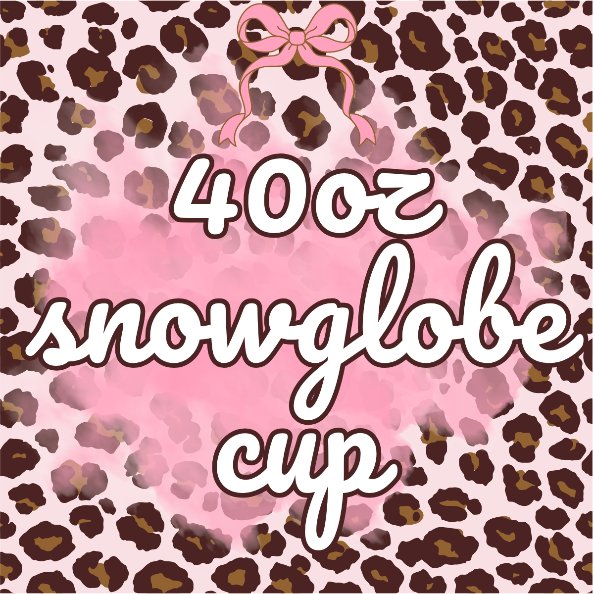 40oz Snowglobe Cup