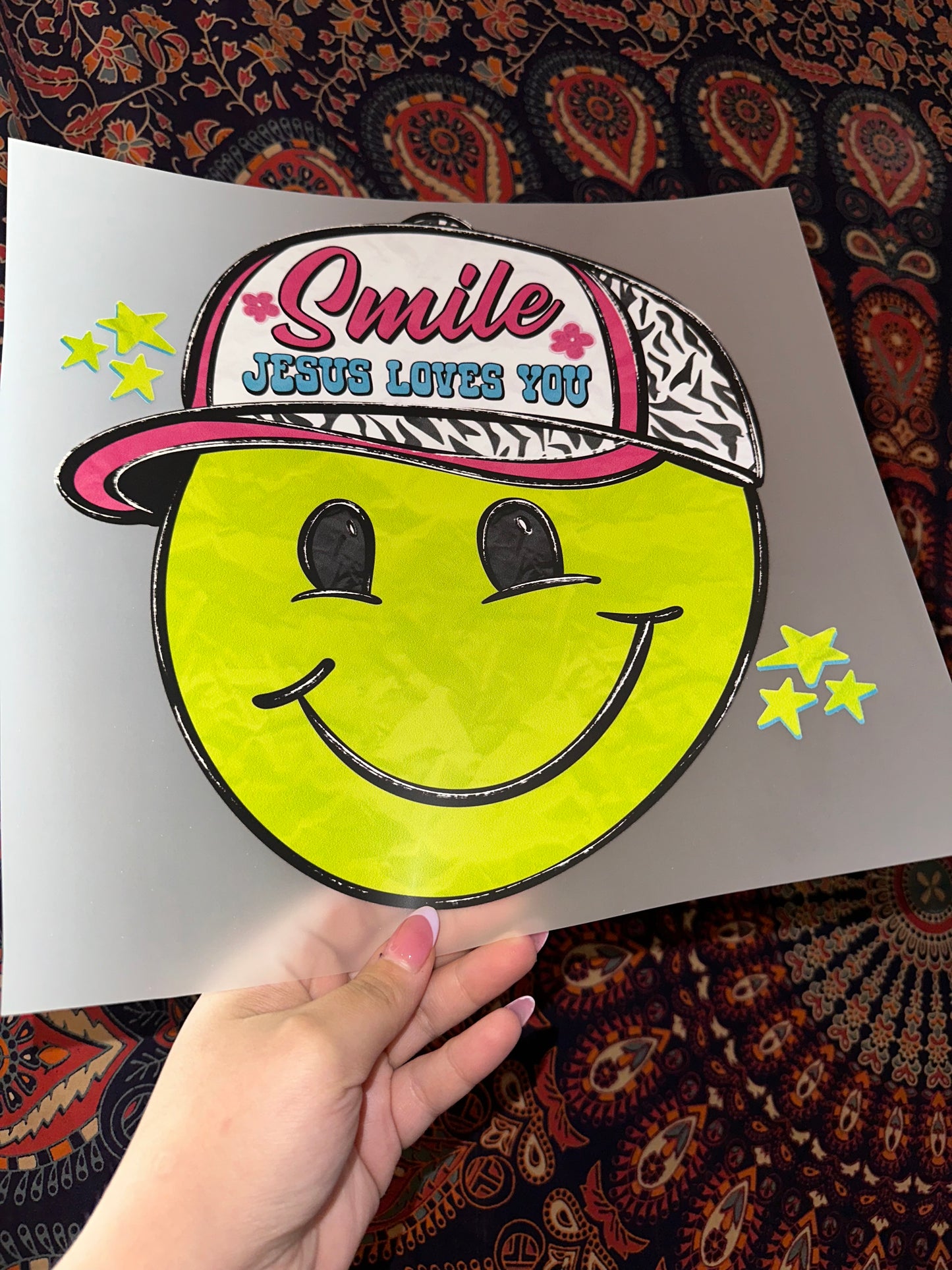 Smiley Trucker Hat -C