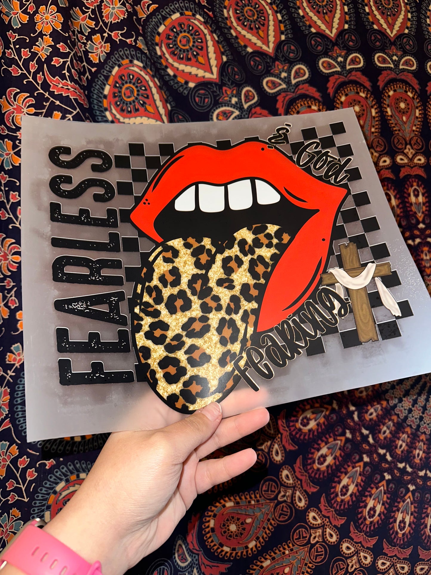 Fearless Red Leopard Mouth