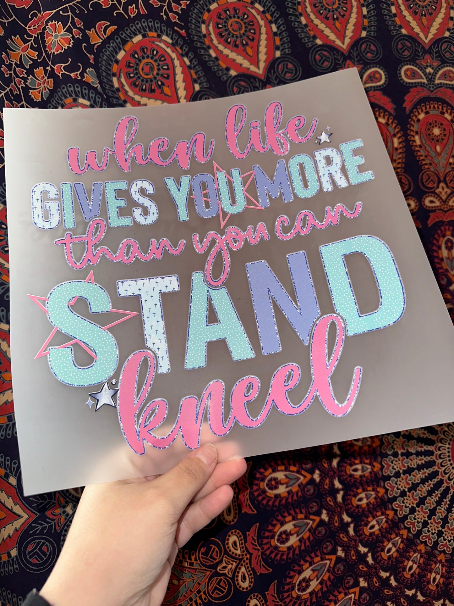 When Life Gives You More Than You Can Stand, Kneel -C