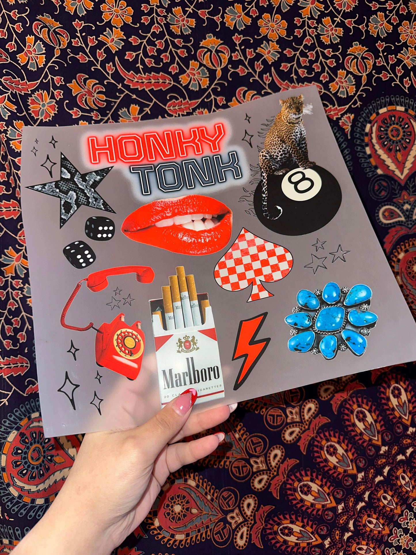 Honky Tonky Collage- E