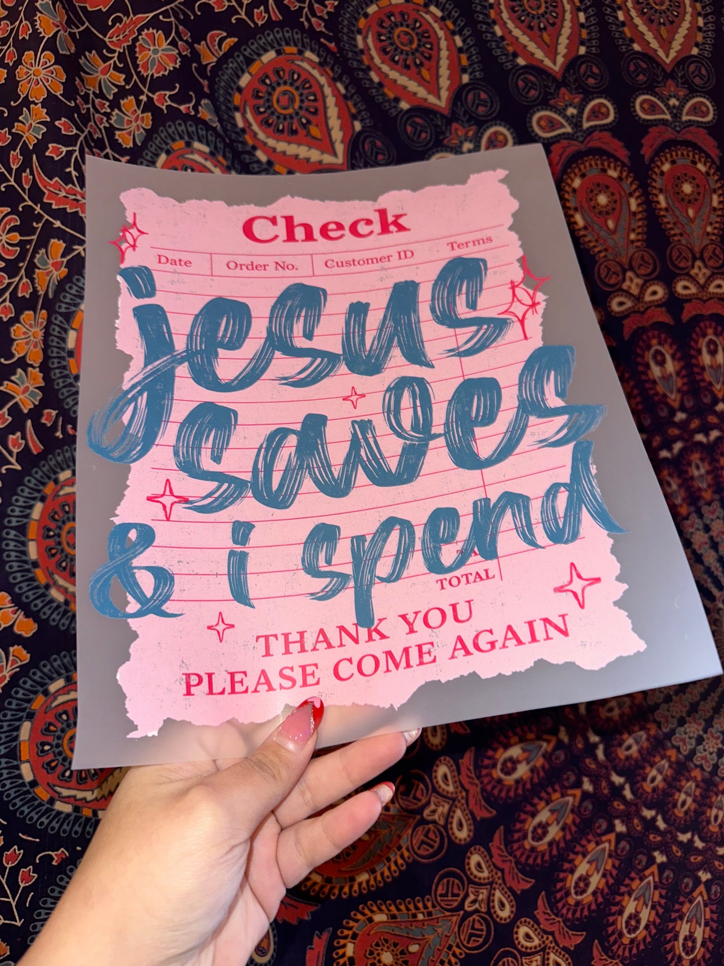 Jesus Saves & I Spend- C