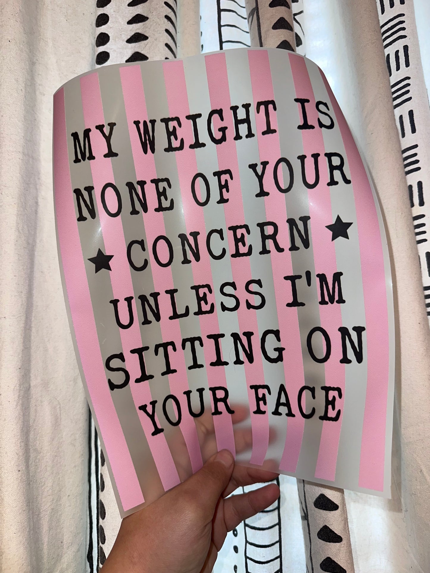 My Weight Is None Of Your Concern…