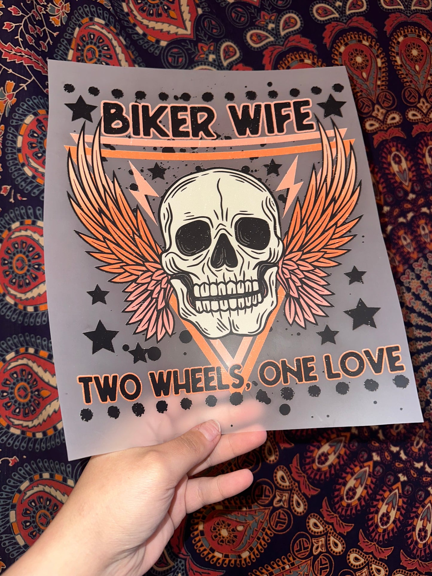 Biker Wife Two Wheels One Love -B