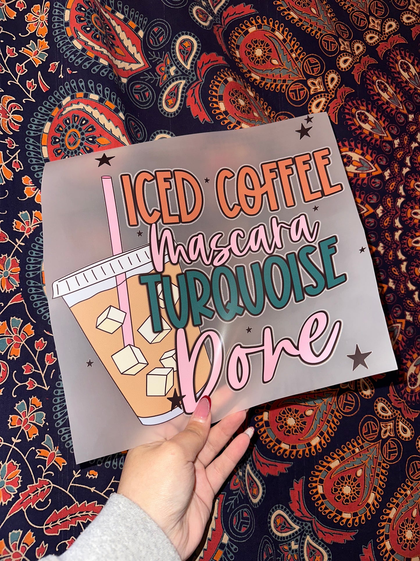 Iced Coffee Mascara Turquoise Done- H