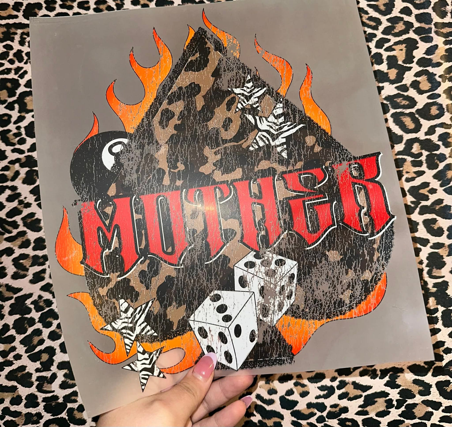 Mother Leopard Spade -H