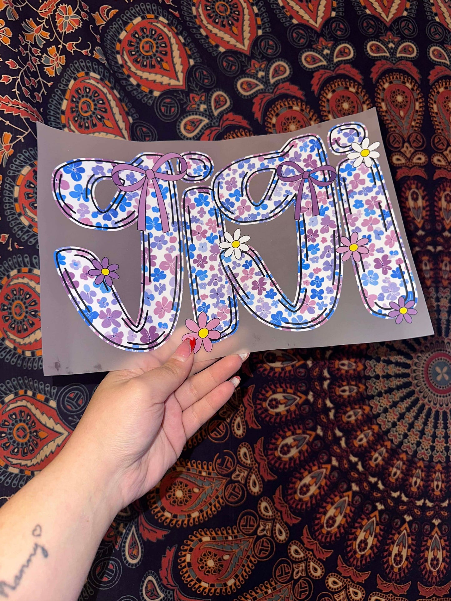Gigi Purple & Blue Floral- C