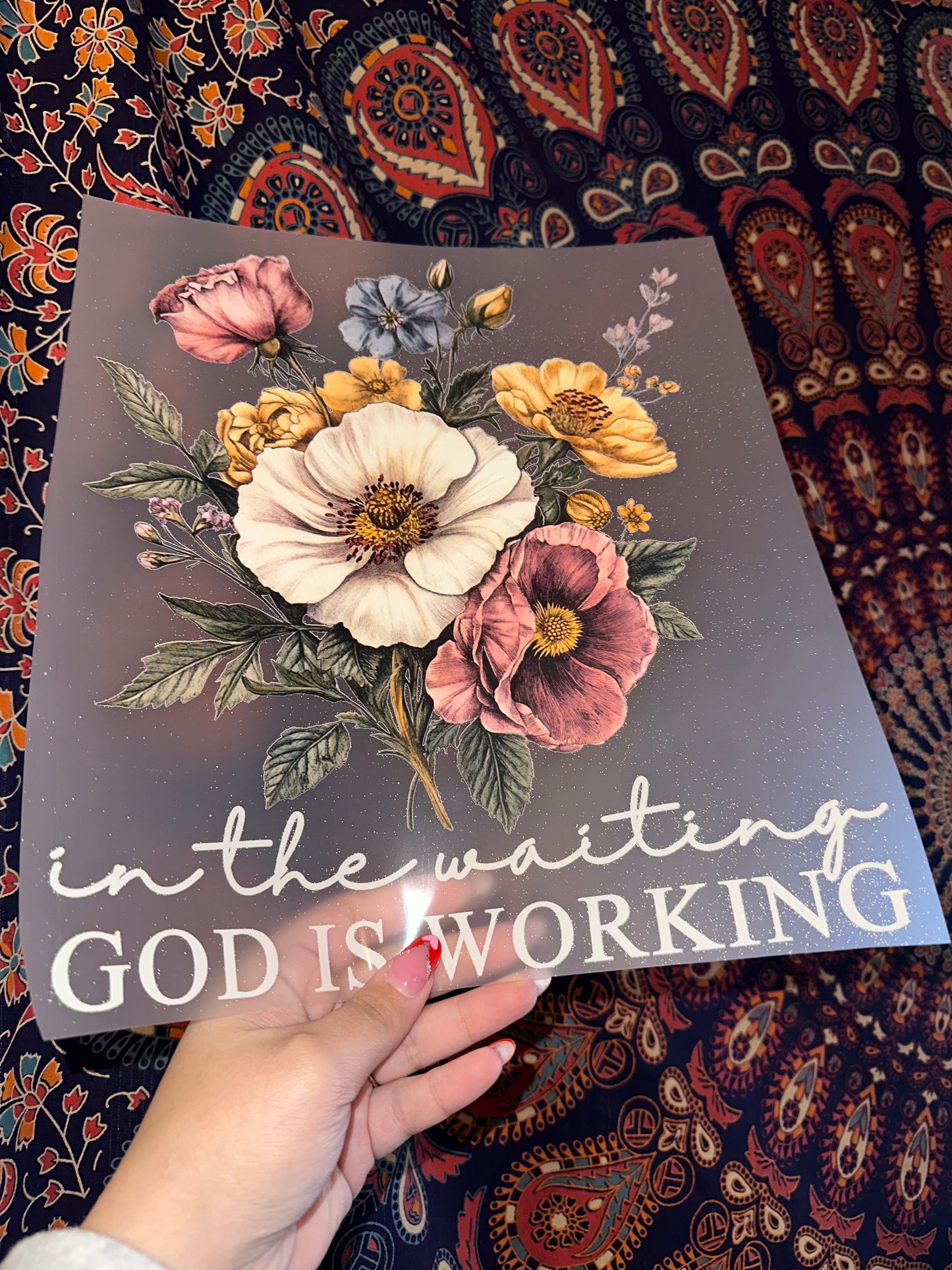 In The Waiting God Is Working- F