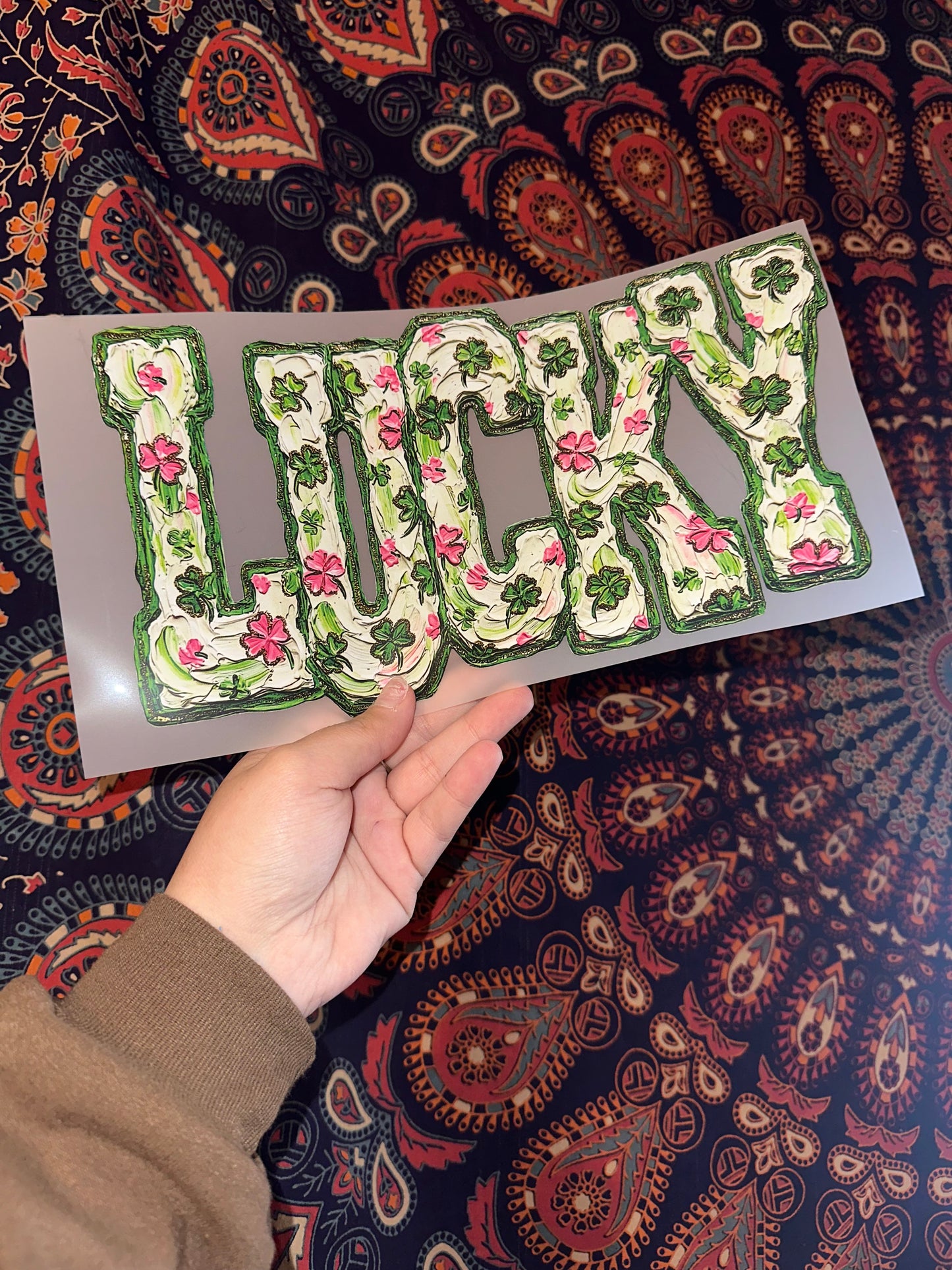 Lucky Faux Knit- D