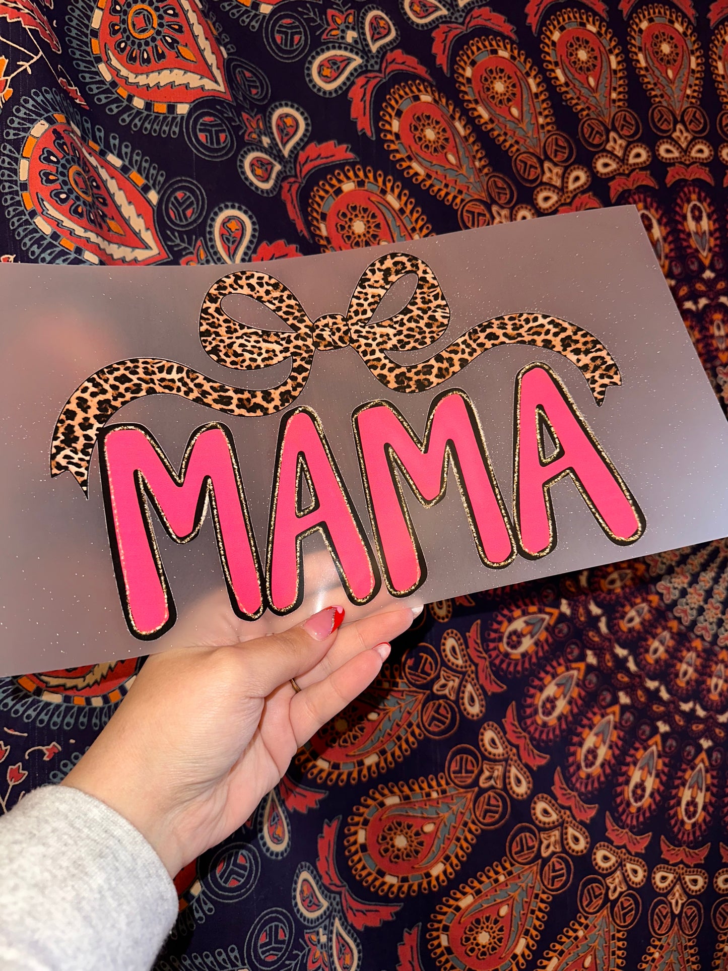 Hot Pink Mama Leopard Bow