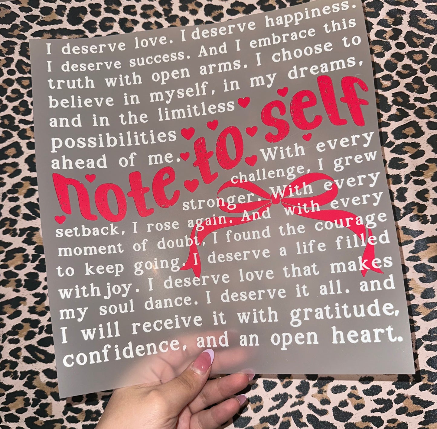 Coquette Note To Self