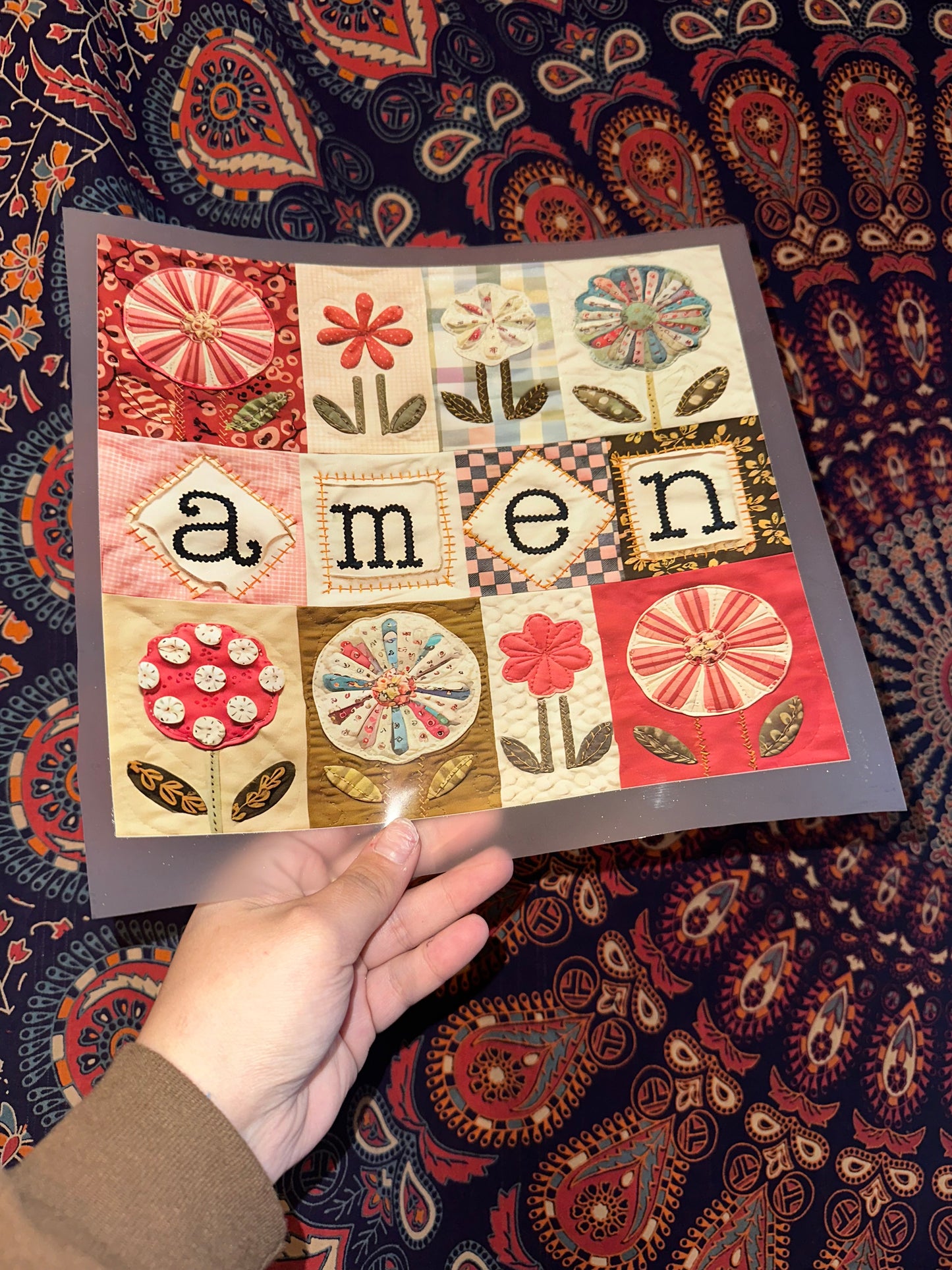 Amen Floral Patchwork- C