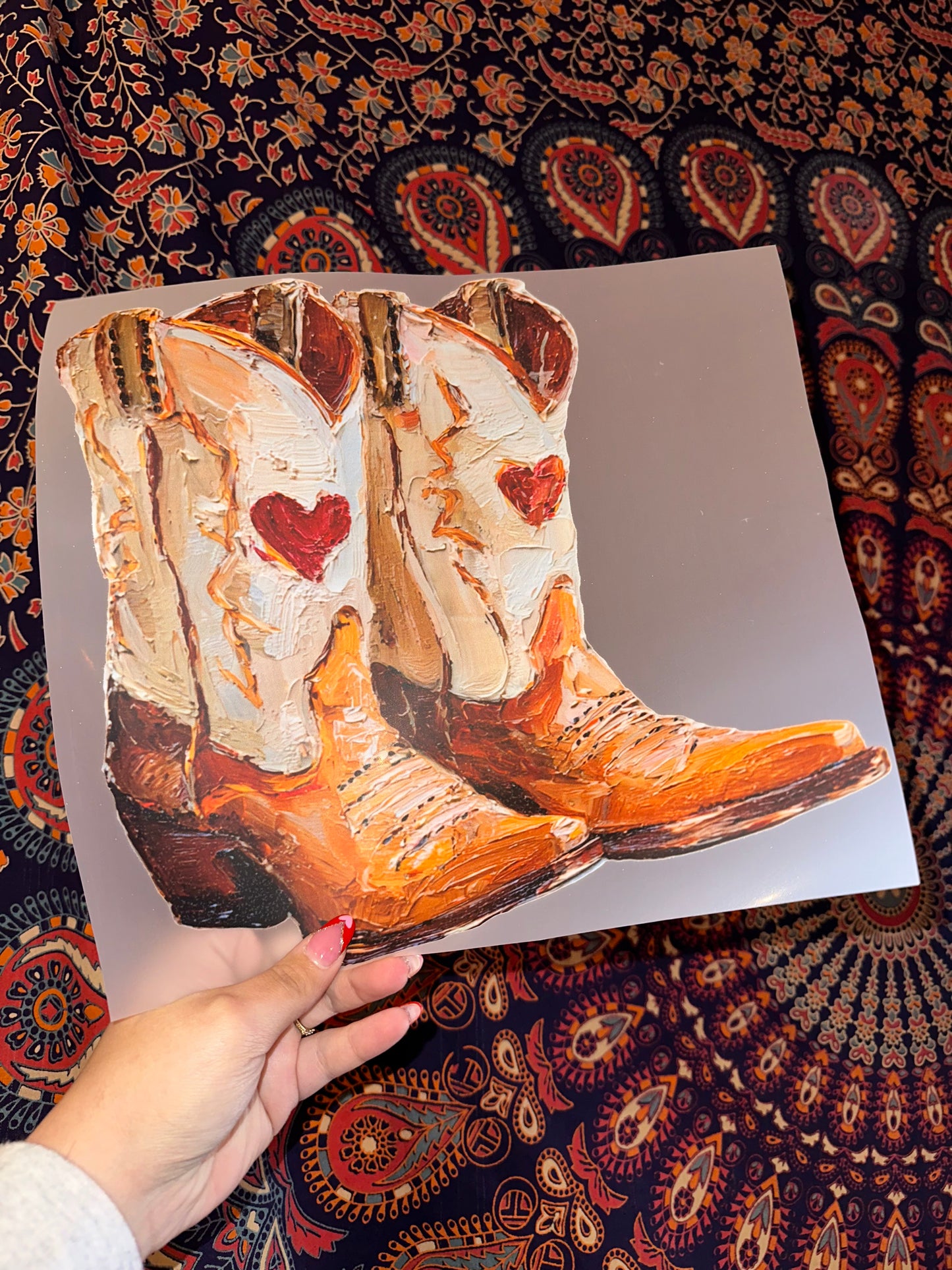 Western Heart Boots- C