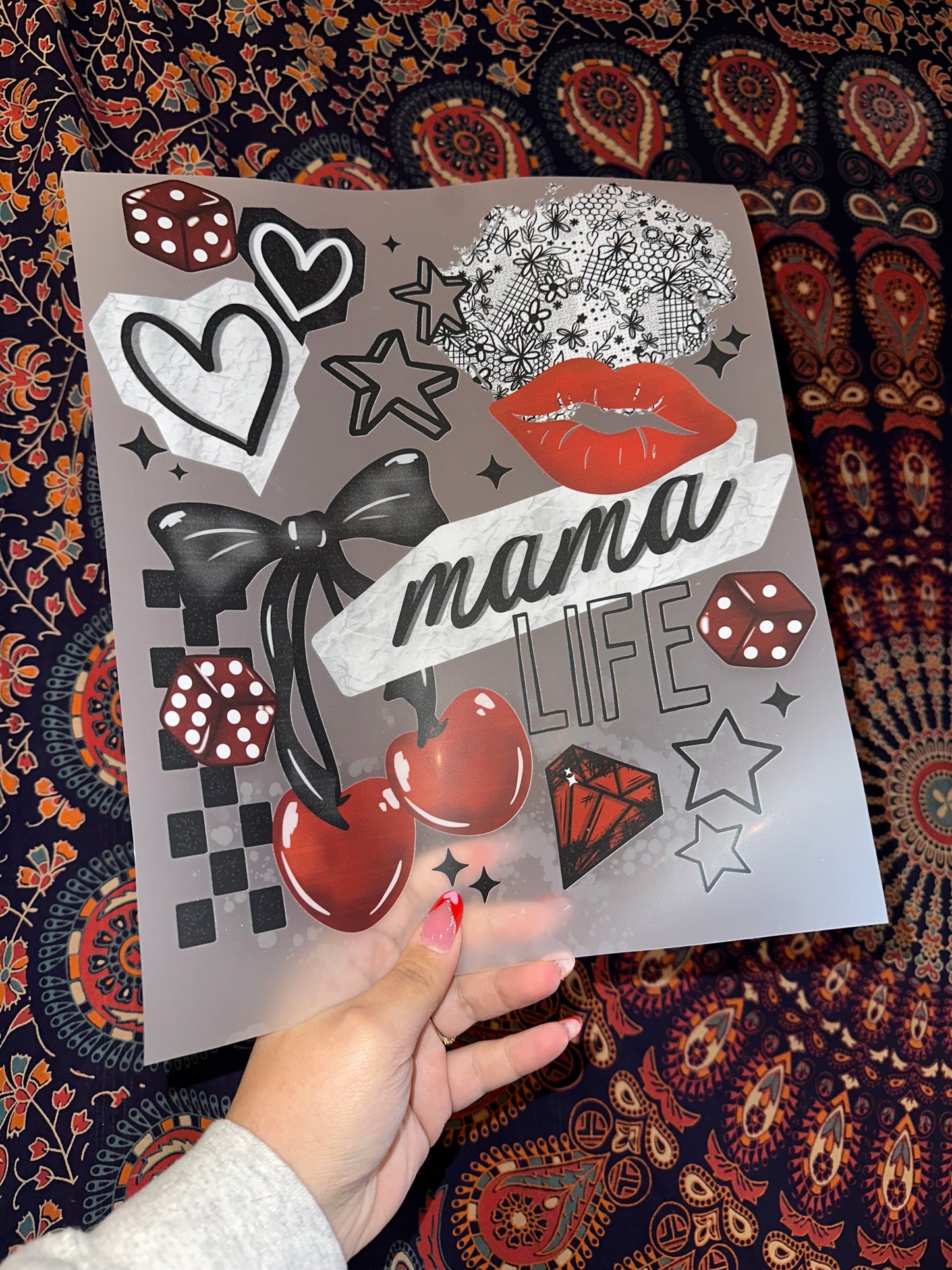 Red & Black Checkered Mama