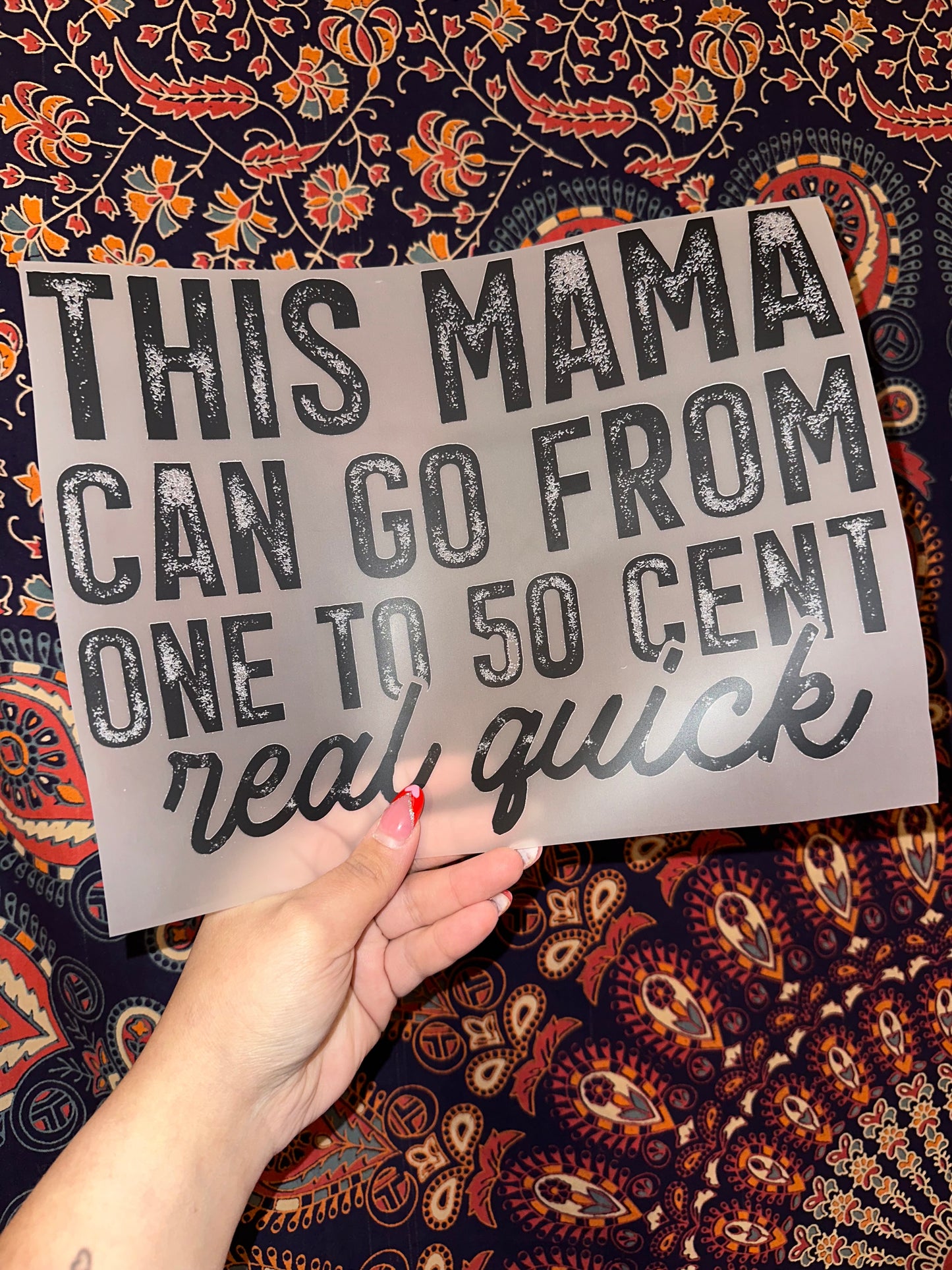 This Mama Can Go From One To 50 Cent Real Quick- G
