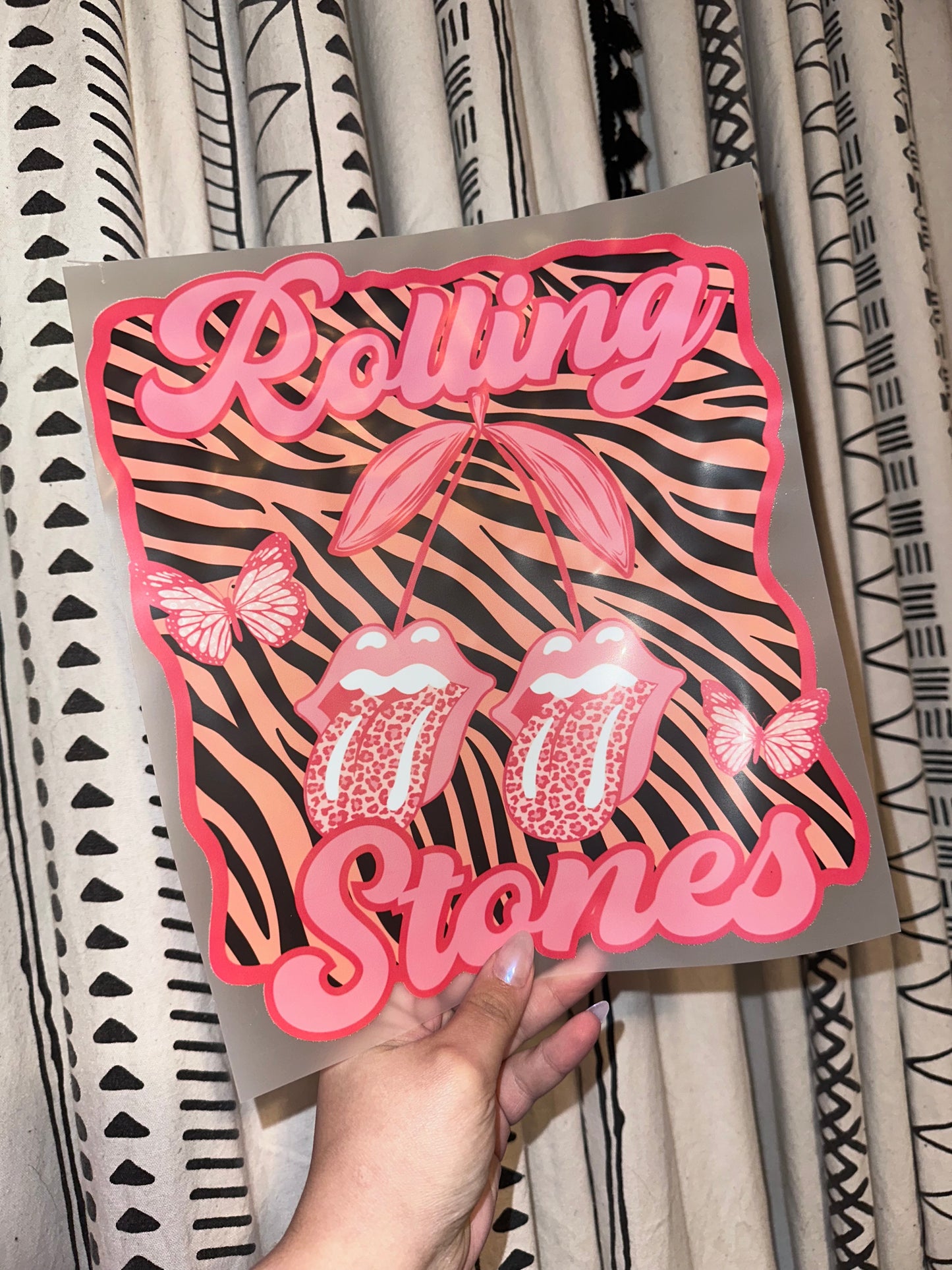 Pink Rolling Stones