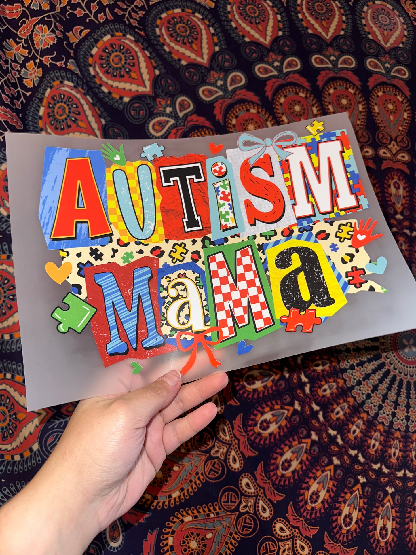 Autism Mama Retro- H