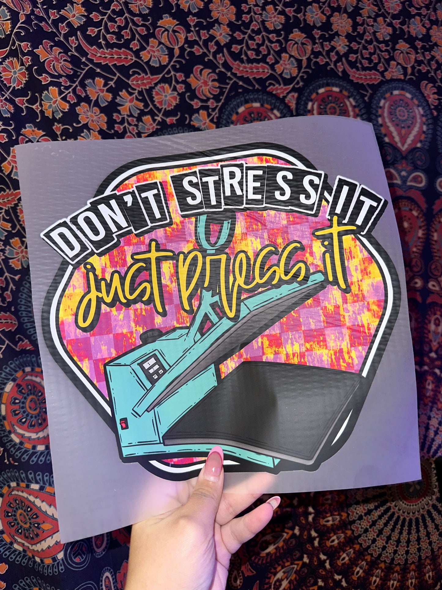 Don't Stress It Just Press It