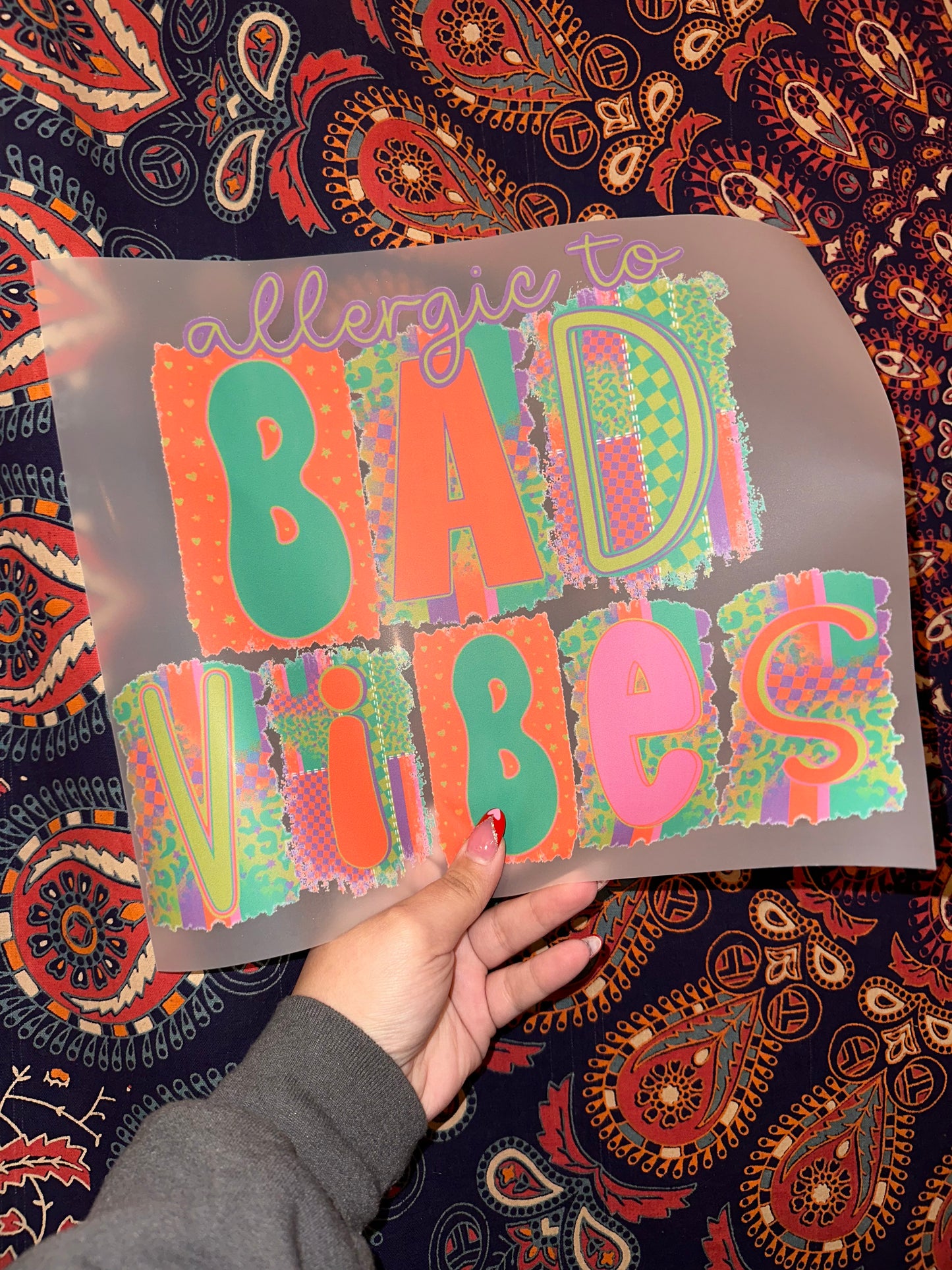 Allergic To Bad Vibes- E