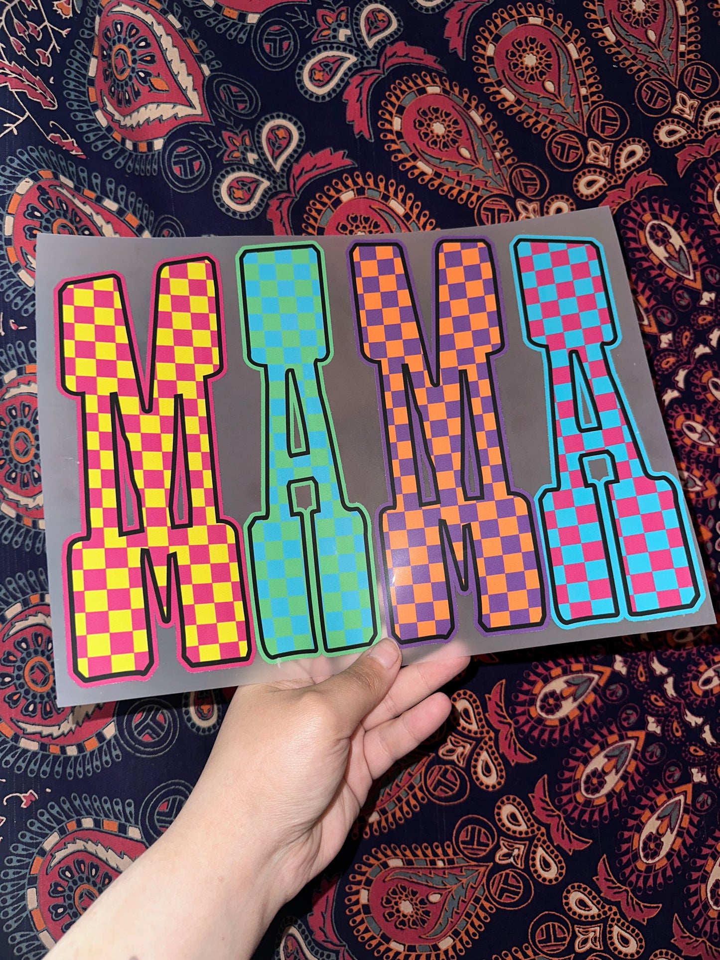 Colorful Checkered Mama