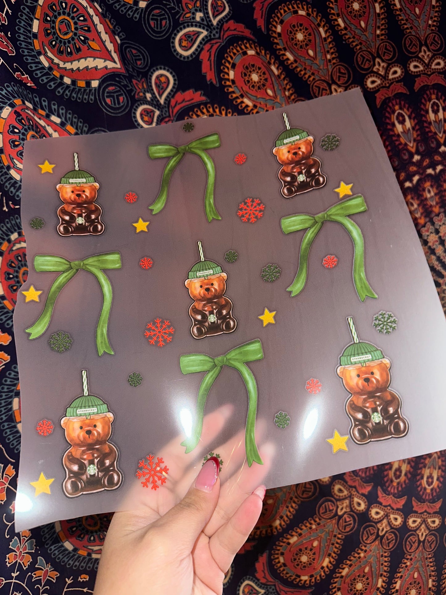 Bear Cup Collage w/ Bows