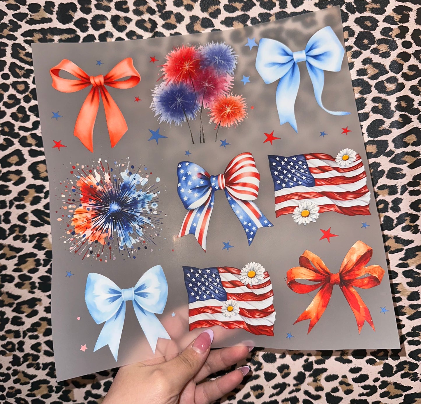 Coquette Patriotic Fireworks & Bows - H