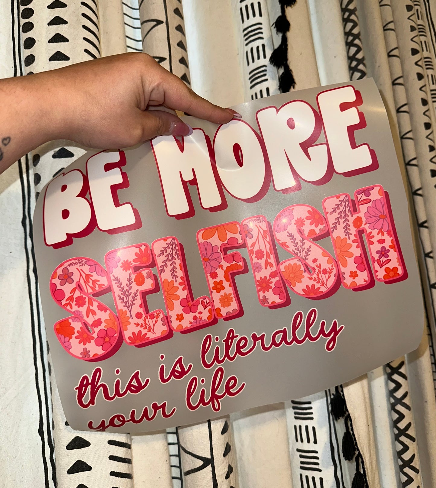 Be More Selfish