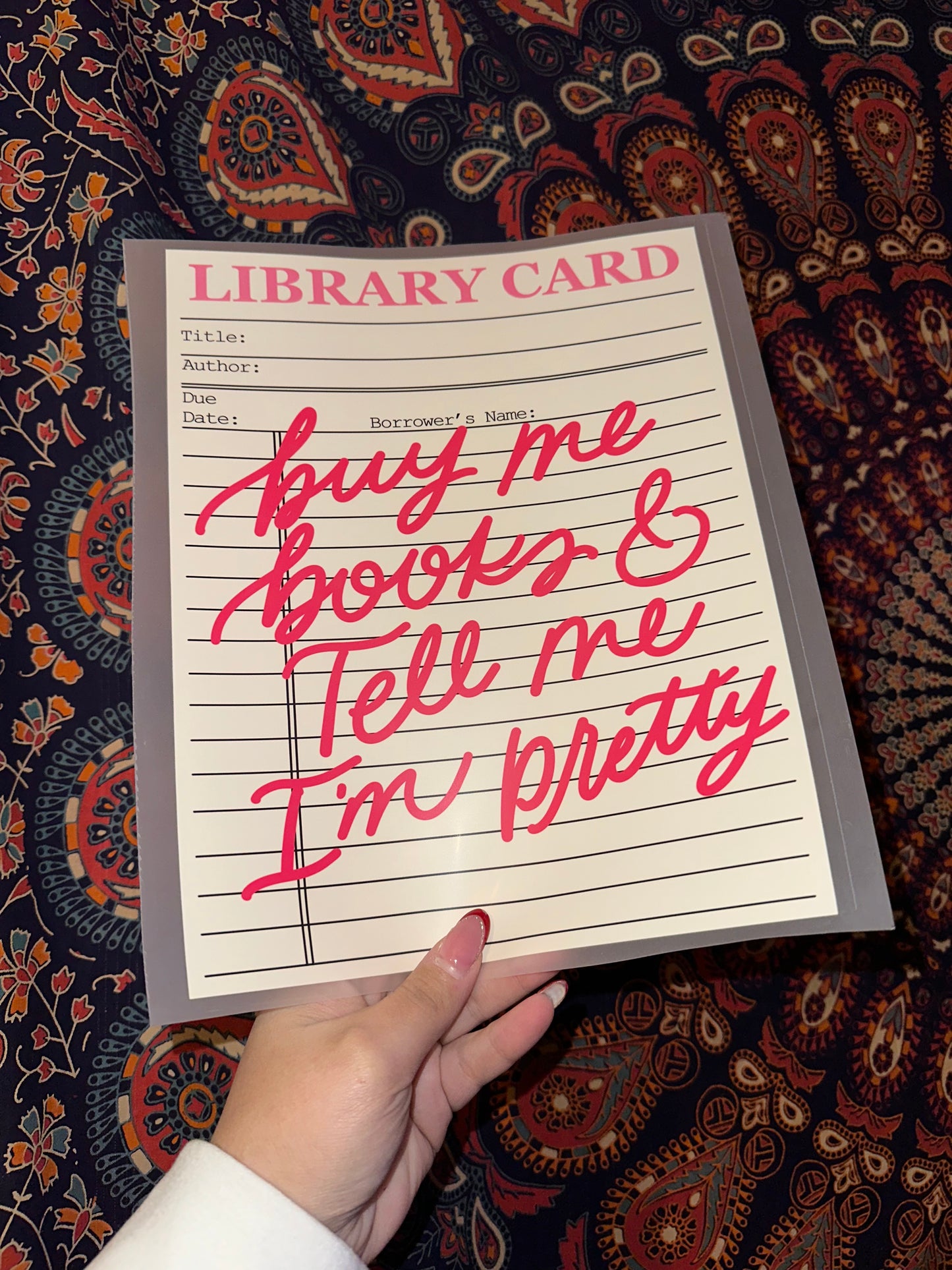 Buy Me Books & Tell Me I’m Pretty- E