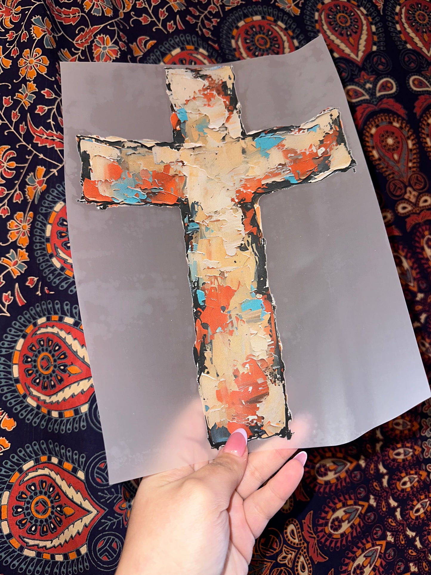 Brushstroke Cross -B