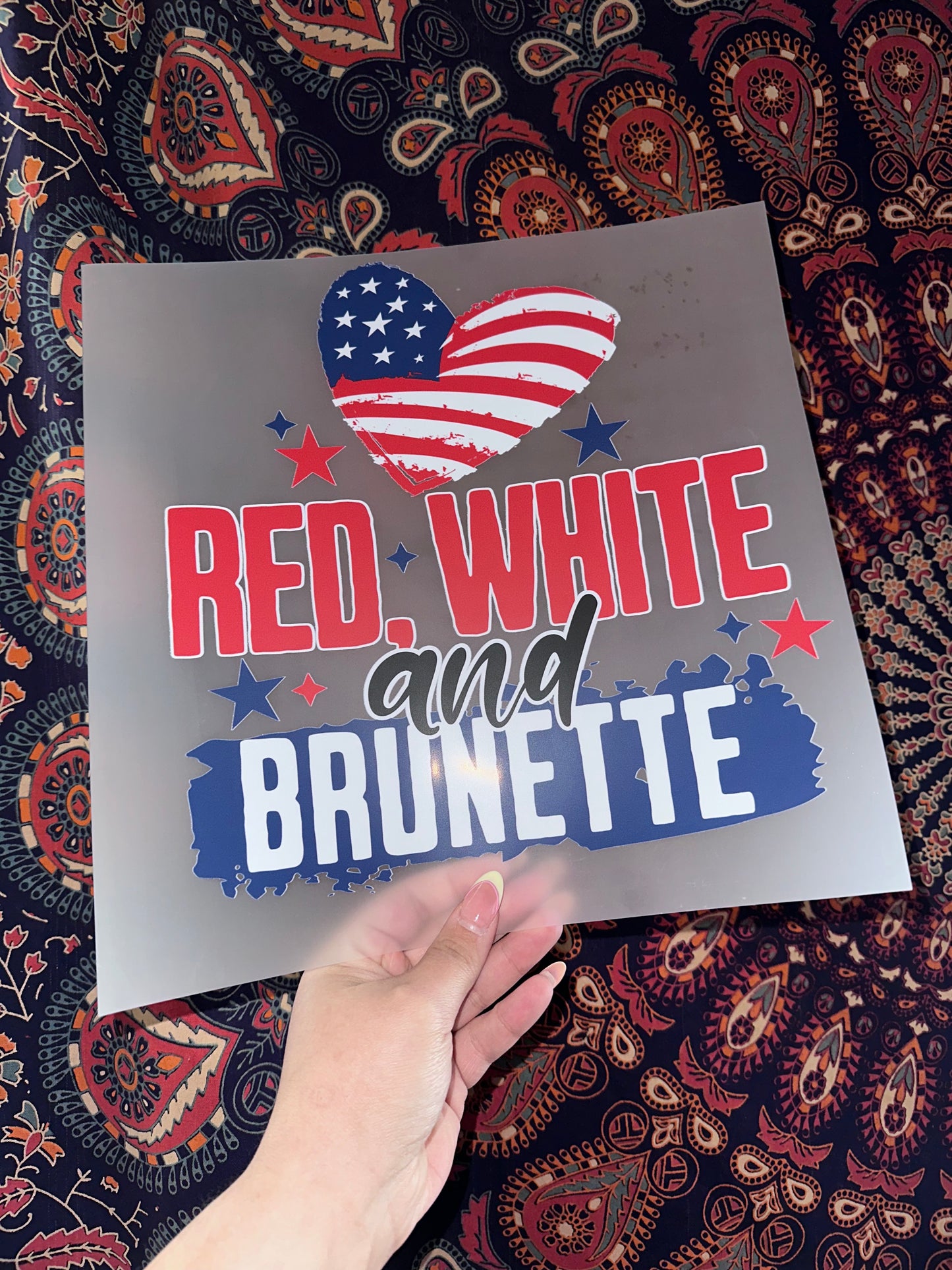 Red White & Brunette