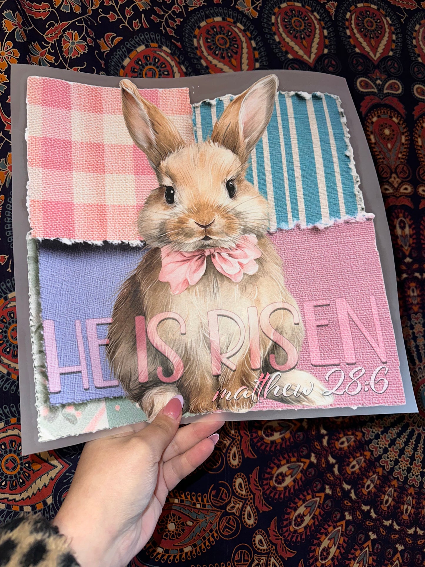 He Is Risen Bunny -B