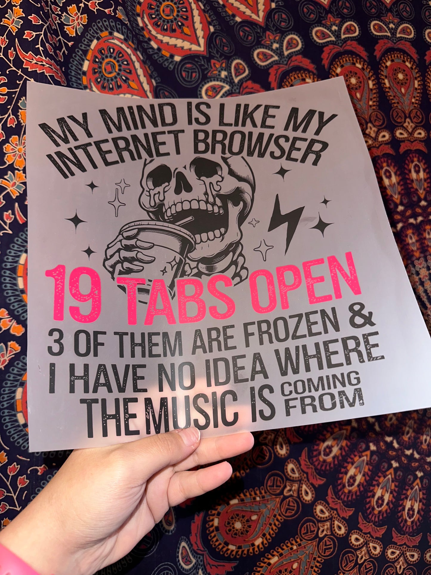 My Mind Is Like My Internet Browser- F