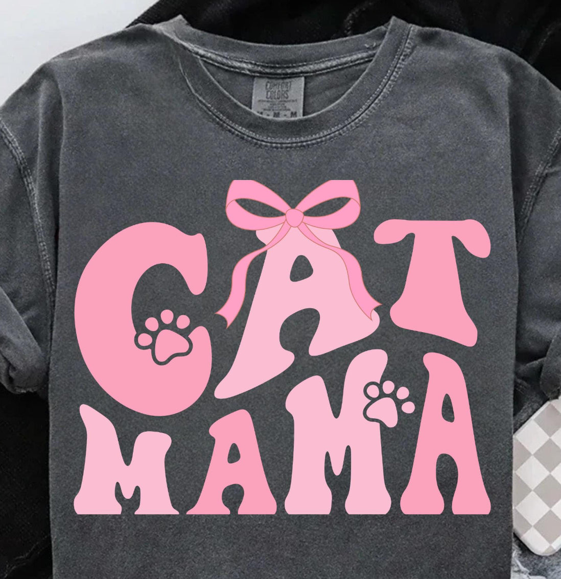 Cat Mama w/ Pink Bow