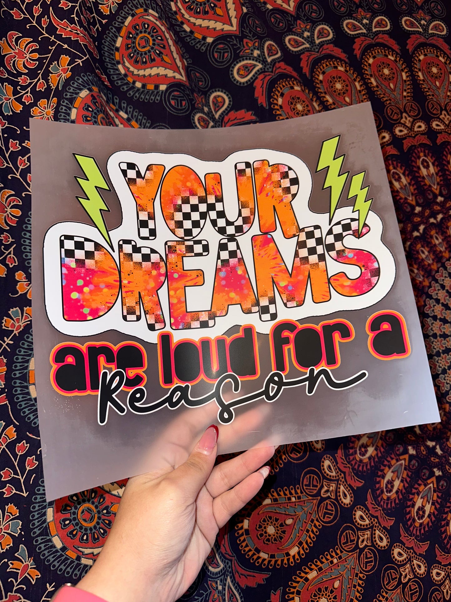 Your Dreams Are Loud For A Reason- G