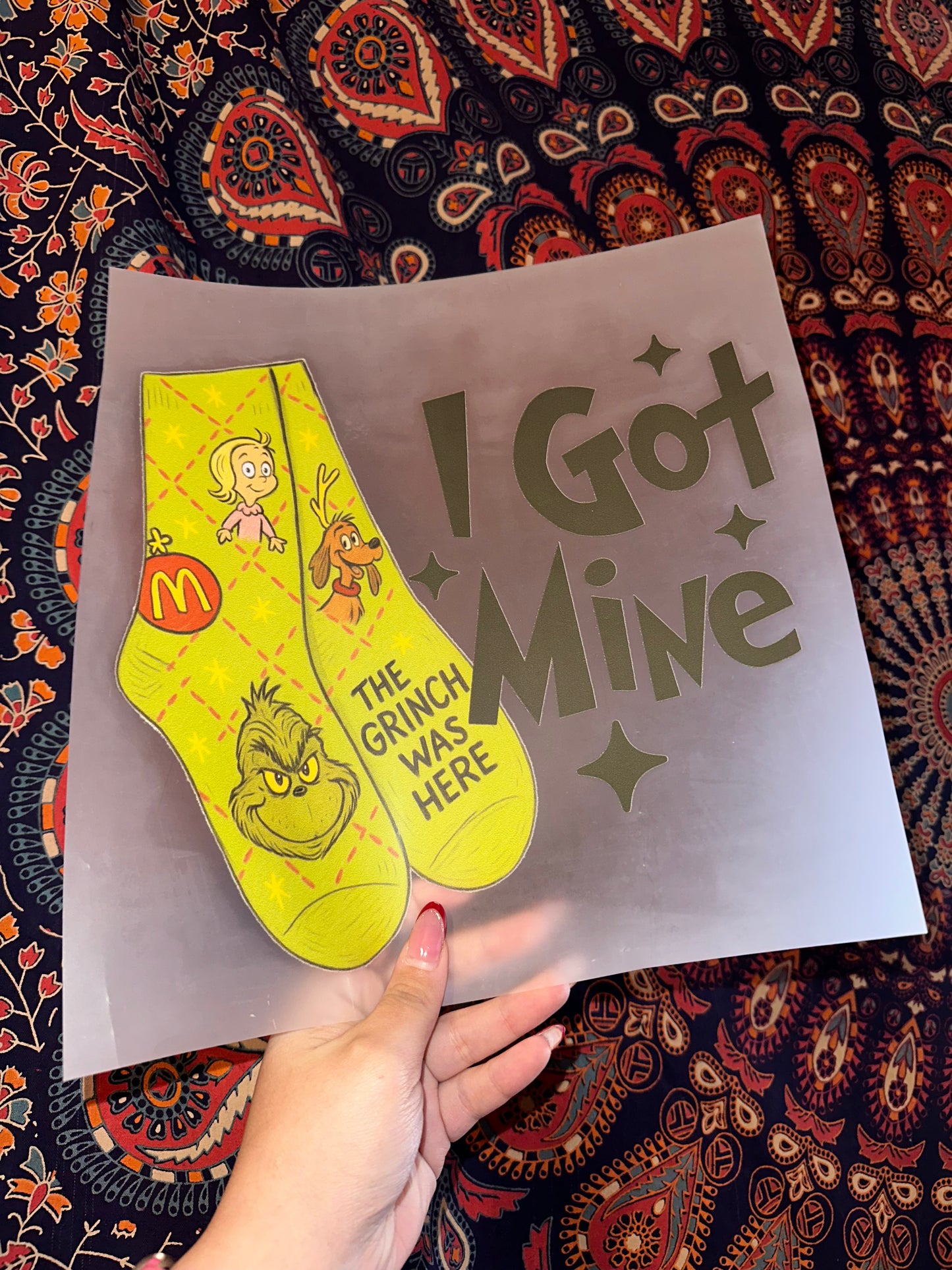 I Got Mine Grinchy McD’s Socks- B87