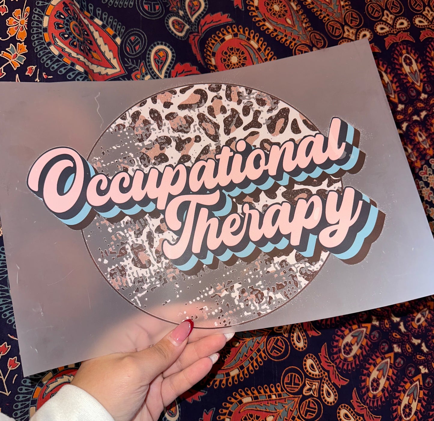 Occupational Therapy Pink Leopard- B93