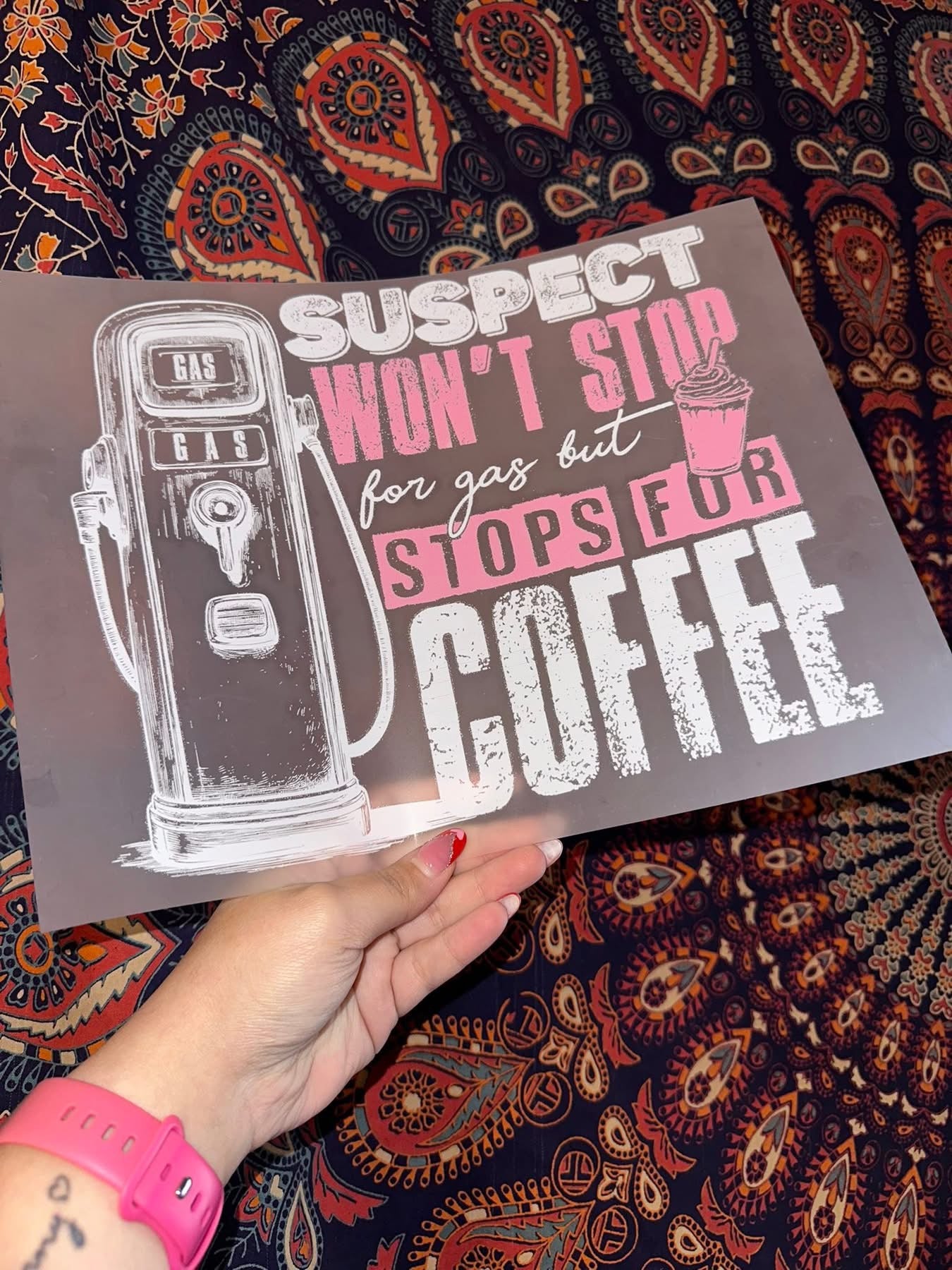 Suspect Won’t Stop For Gas But Stops For Coffee