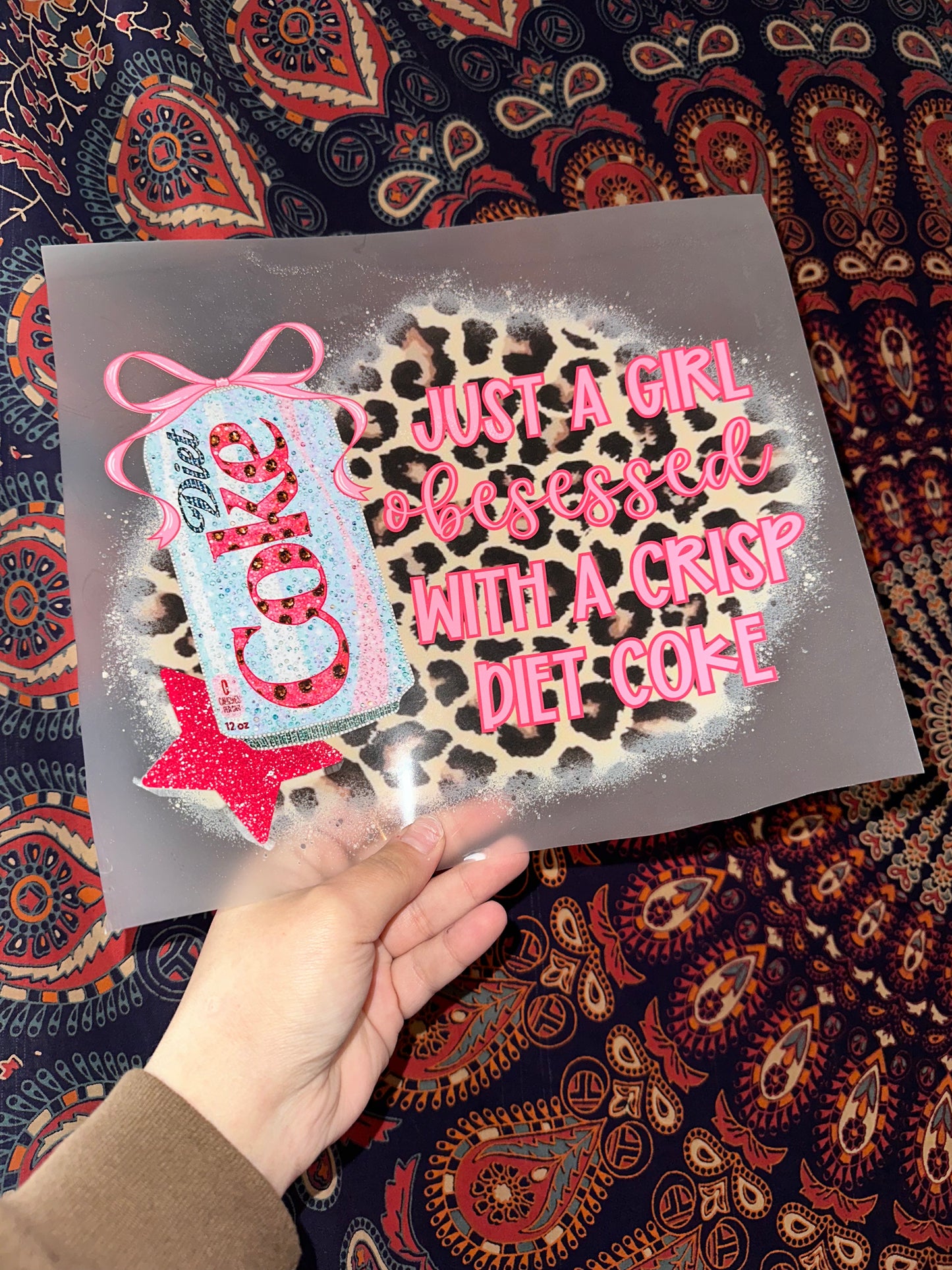 Just A Girl Obsessed With A Crisp Diet Coke- B