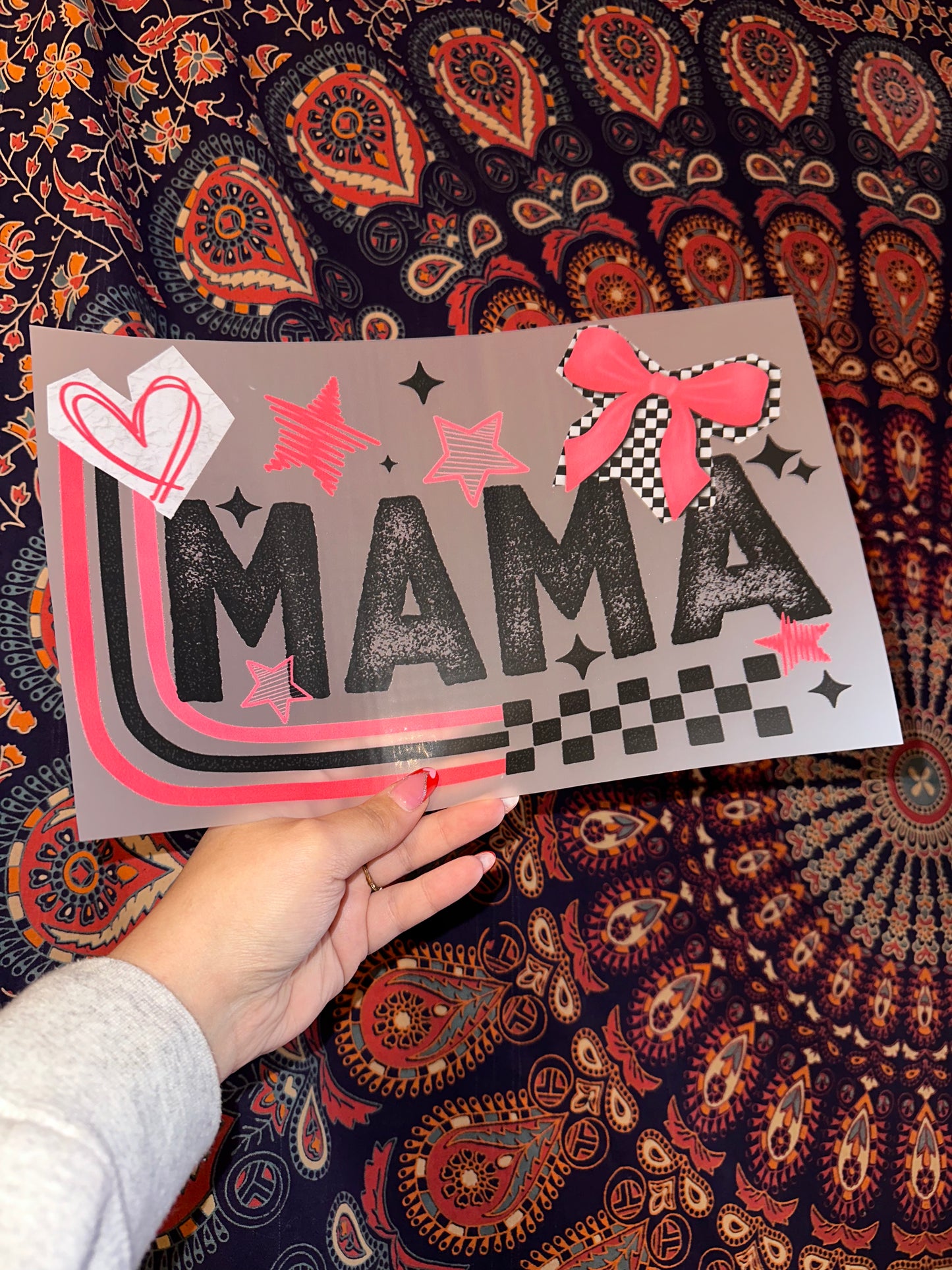 MAMA Pink & Black- G