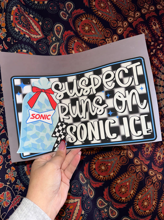 Suspect Runs On Sonic Ice