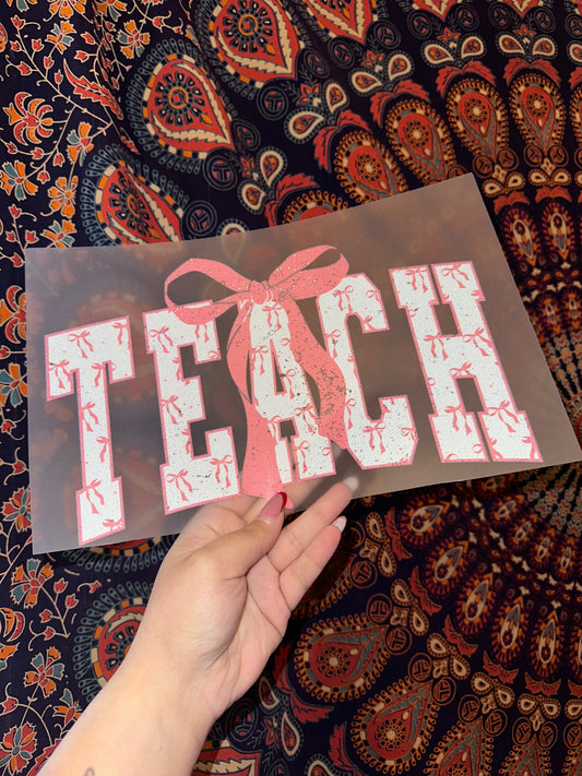 Teach Pink Bow