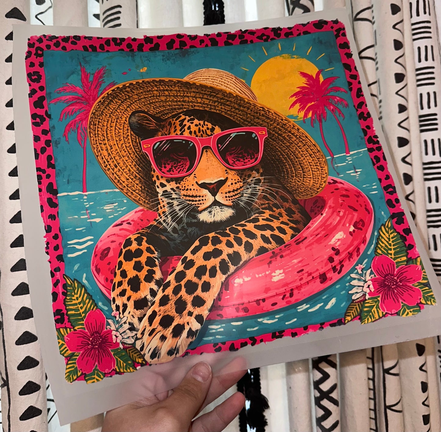 Leopard in Floatie