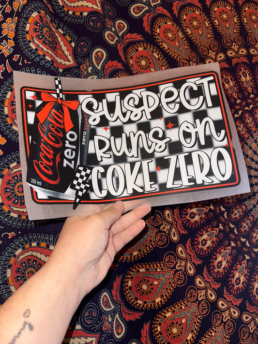 Suspect Runs On Coke Zero -G