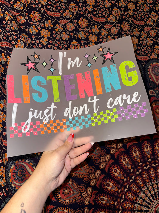 I’m Listening- E