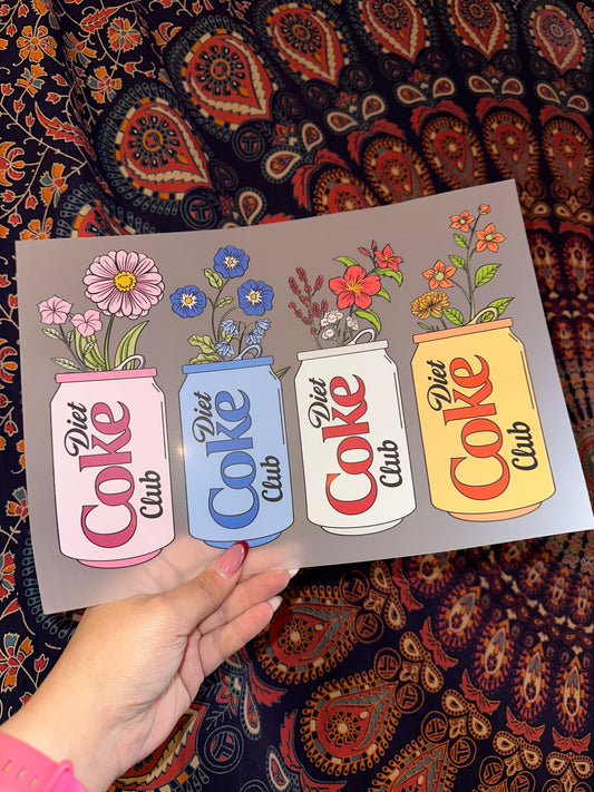 Diet Coke Floral- F