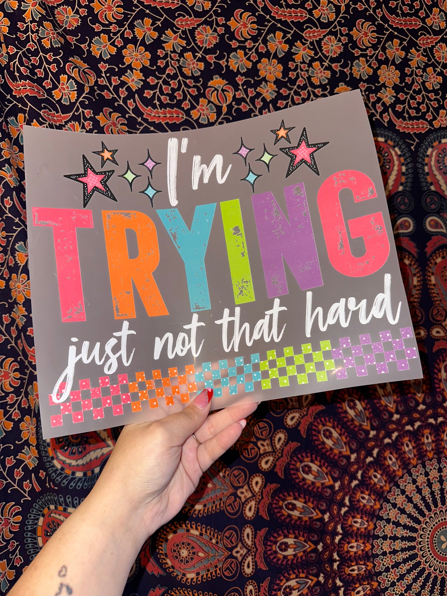 I’m Trying Just Not That Hard